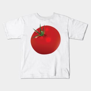 Cute Red Tomato Design Kids T-Shirt